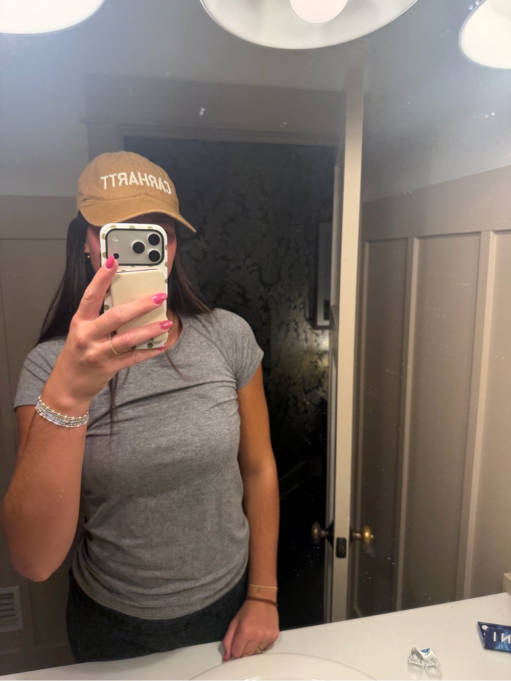 Carhartt Brown Adjustable Logo Strapback Cap